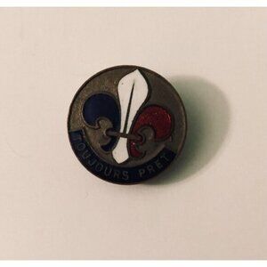 Vintage Boy Scout Pin Button Hole Lapel Fixing  Toujours Pret